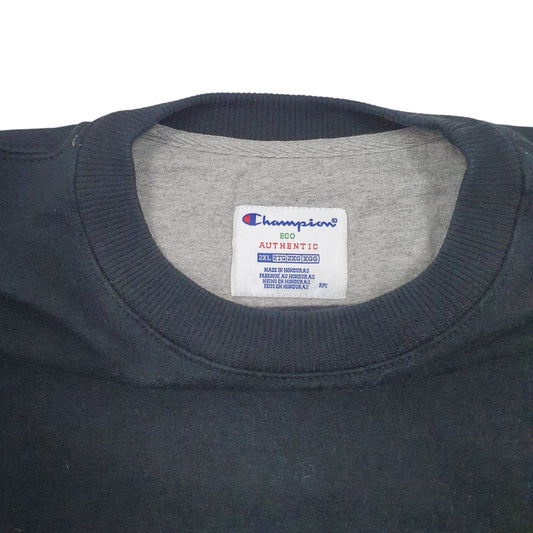 Mens Black Champion  Crewneck Jumper
