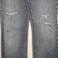 Mens Blue Levis Distressed Ripped  Jeans