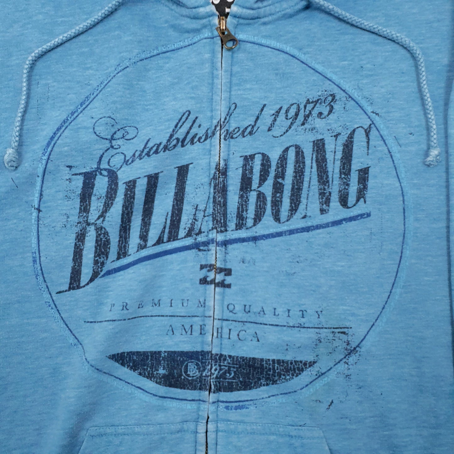 Mens Blue Billabong  Full Zip Jumper