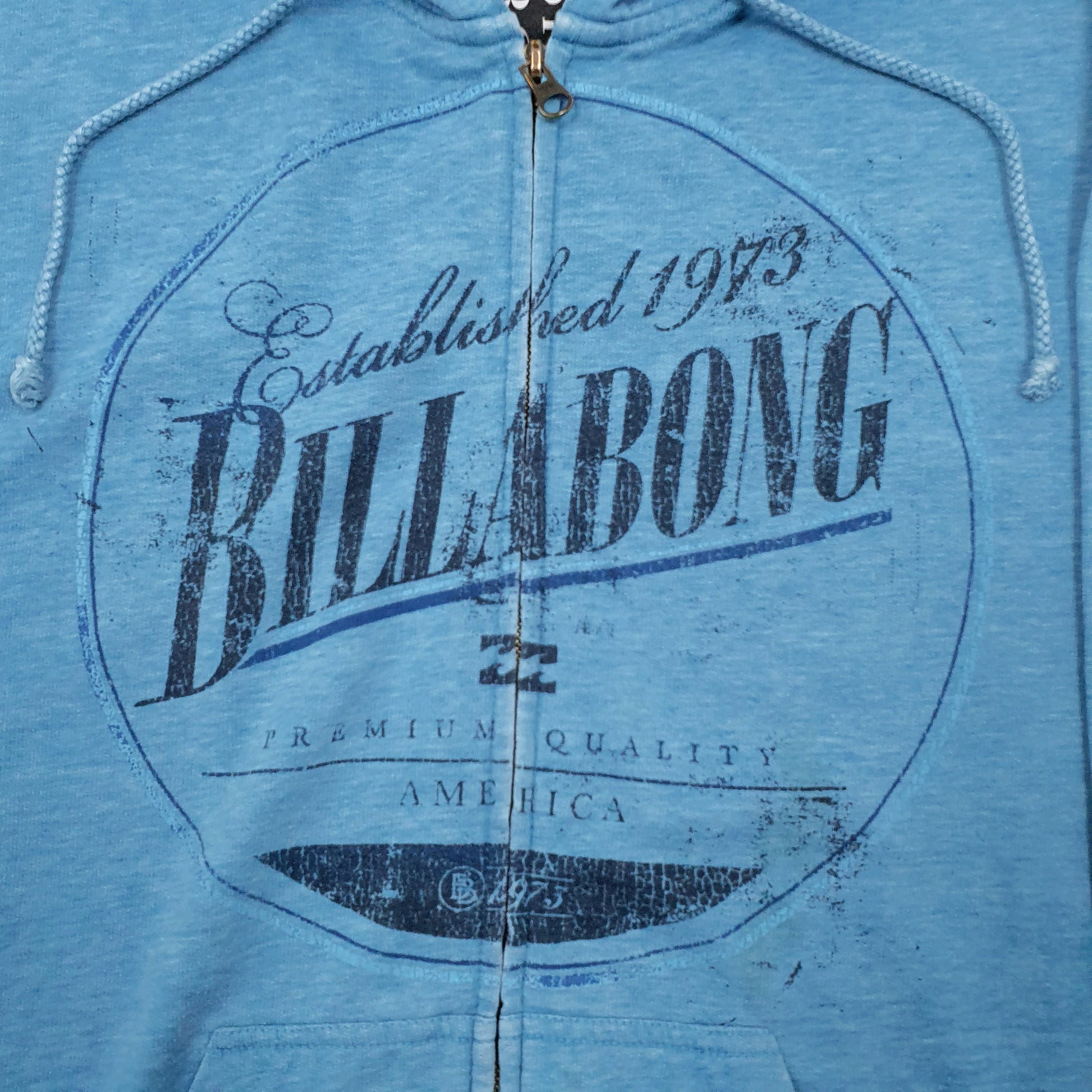 Mens Blue Billabong  Full Zip Jumper