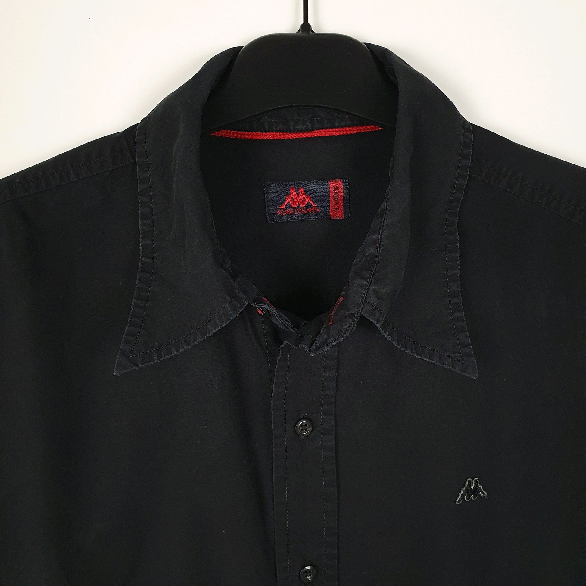 Mens Black Kappa   Shirt
