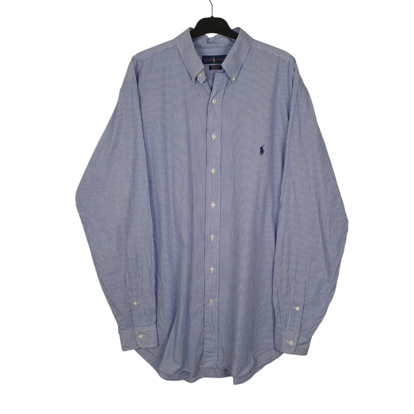 Mens Blue Ralph Lauren Stretch Long Sleeve Shirt