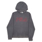 Mens Grey Fila Spellout Hoodie Jumper