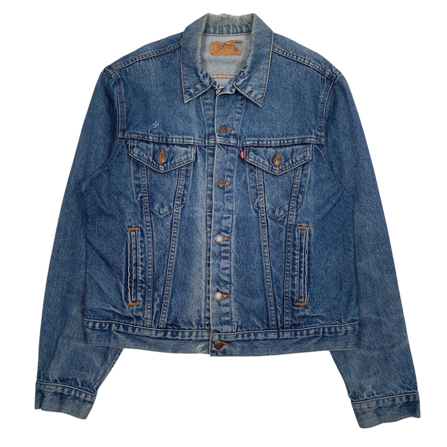 Mens Blue Levis Vintage 80s Made In USA  Coat