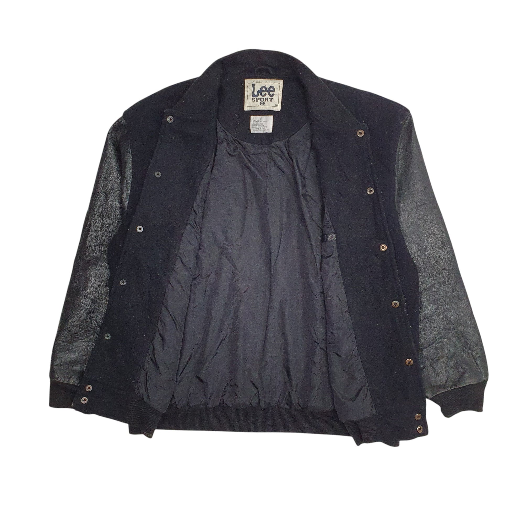 Mens Black Lee Washington Redskins Vintage 90s  Coat