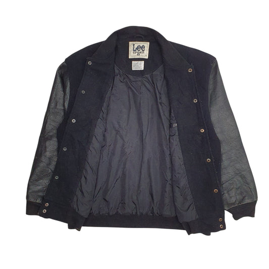 Mens Black Lee Washington Redskins Vintage 90s  Coat