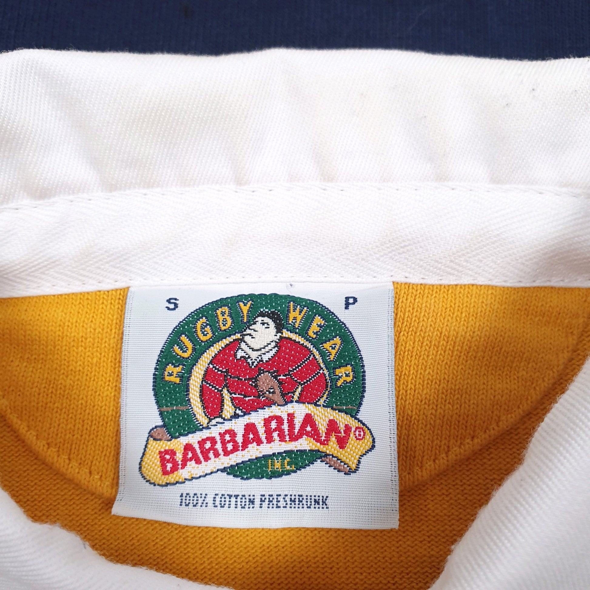 Mens Yellow Barbarian   Polo Shirt