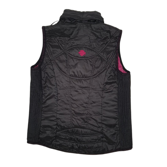 Womens Black Harley Davidson Padded Full Zip Coat