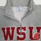 Mens Grey Champion WSU Quarter Zip Jumper
