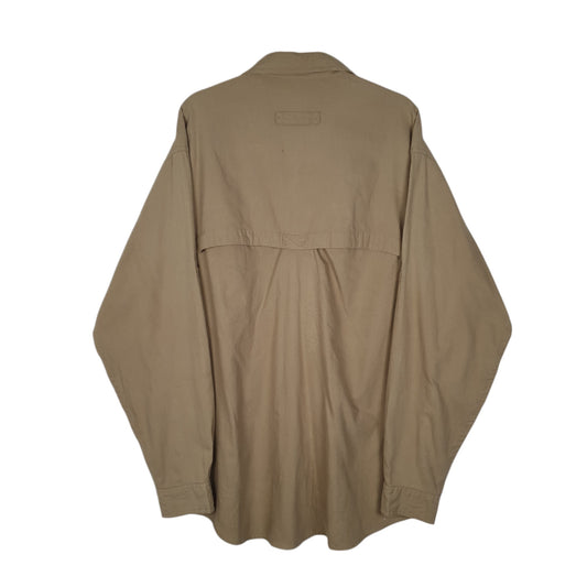 Mens Beige L.L.Bean Outdoors Hunting  Shirt