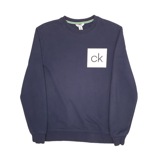 Mens Navy Calvin Klein  Crewneck Jumper