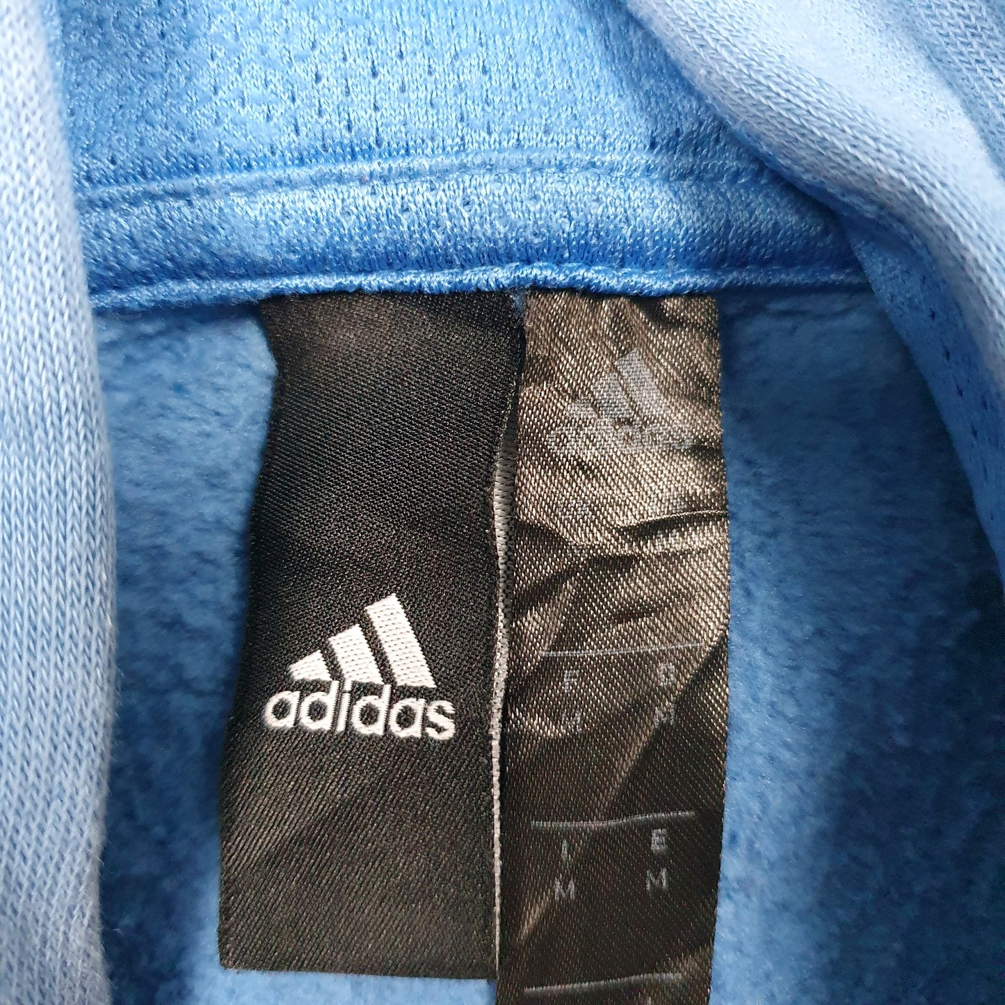 Mens Blue Adidas  Hoodie Jumper