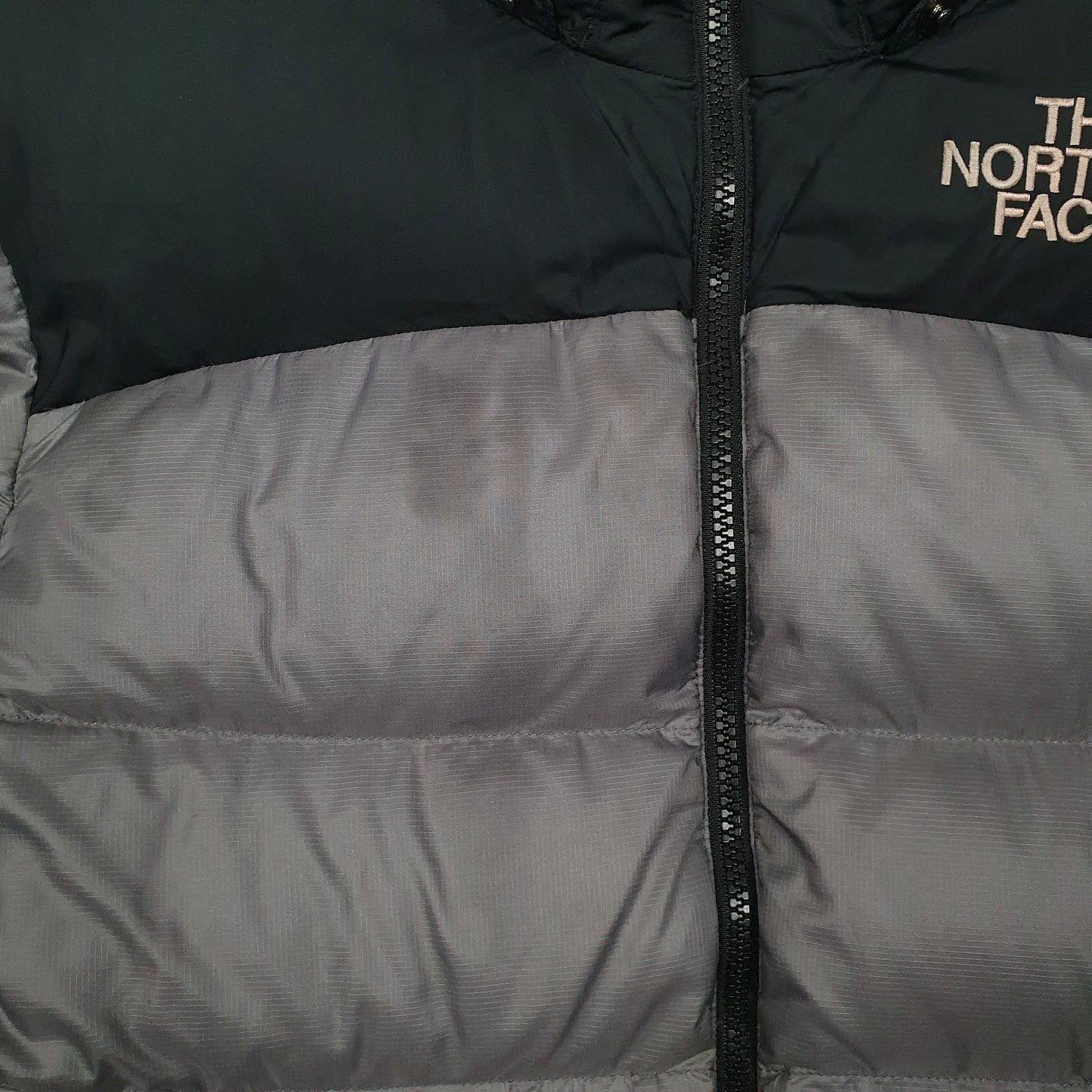 Mens Grey The North Face Nuptse  Coat