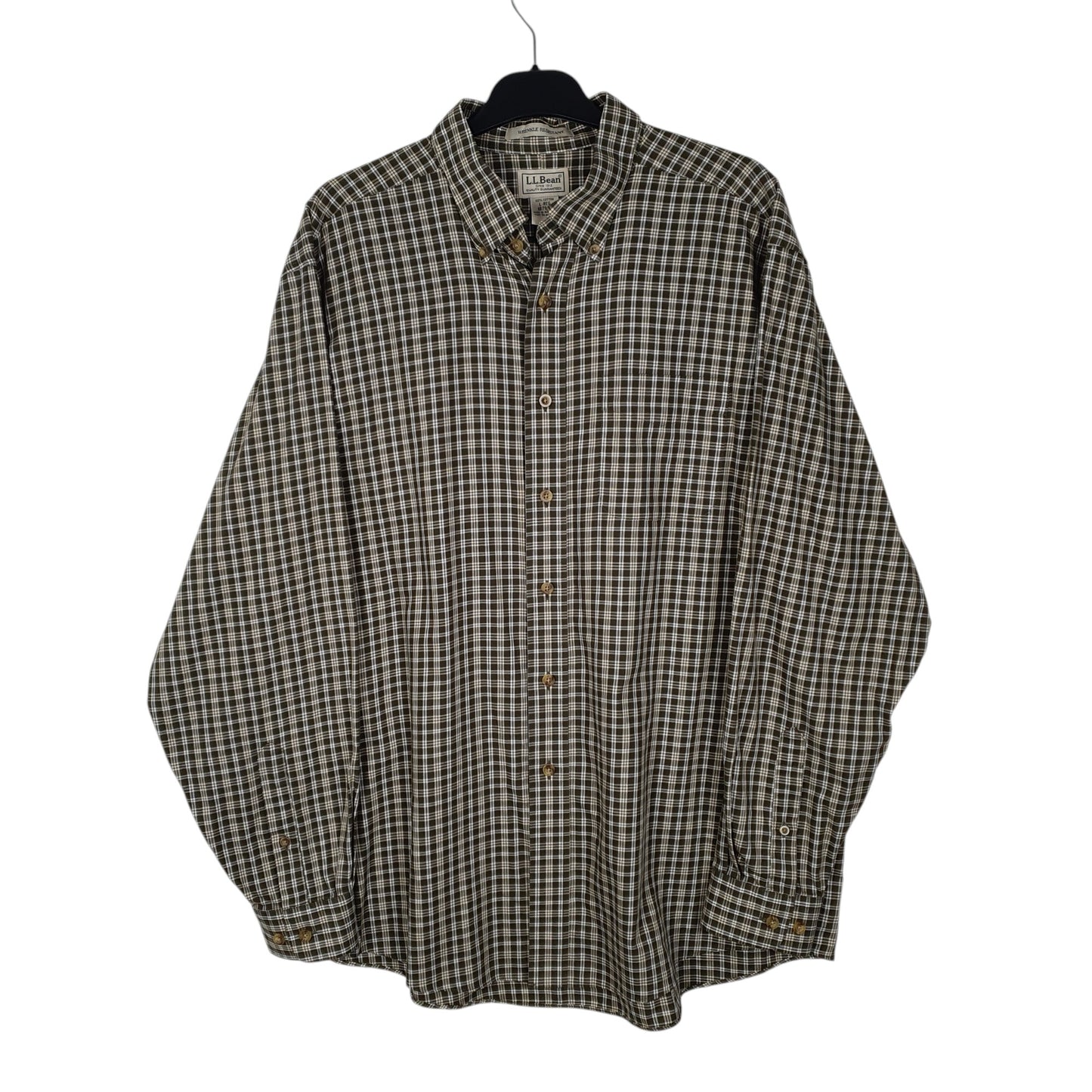 Mens Green L.L.Bean  Long Sleeve Shirt