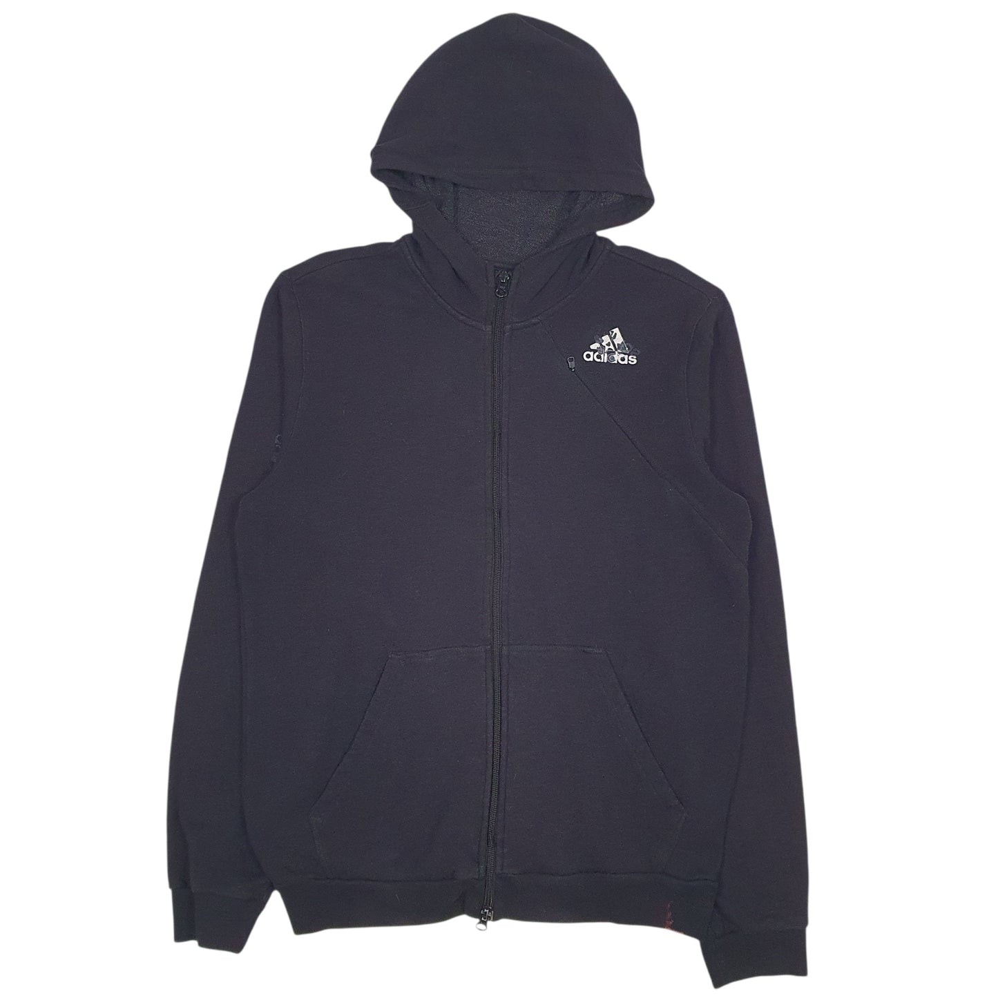 Mens Black Adidas  Full Zip Jumper