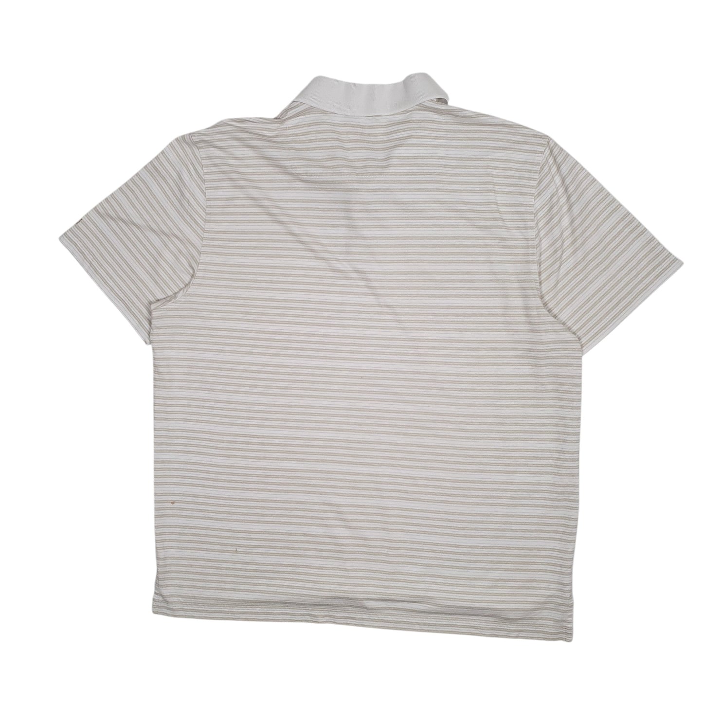 Mens White Izod Golf Crewneck Polo Shirt