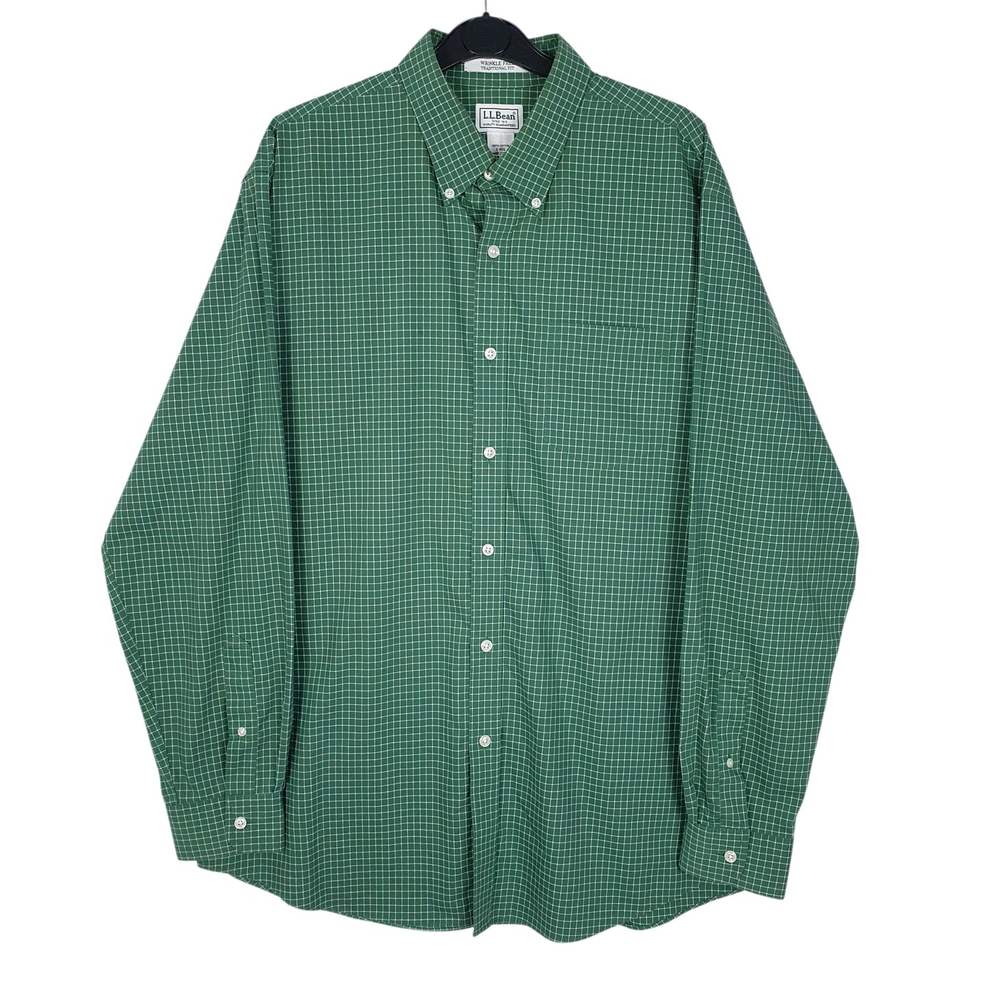 Mens Green L.L.Bean  Long Sleeve Shirt