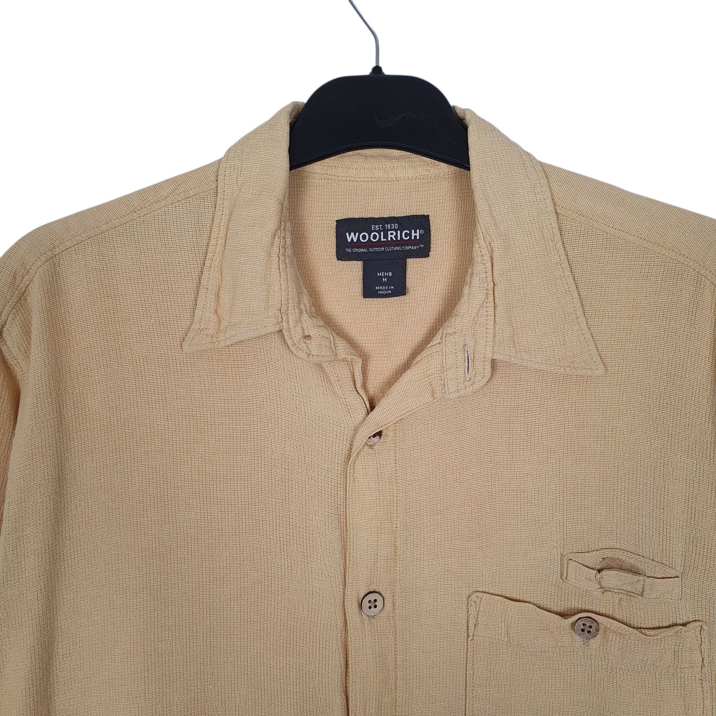 Mens Yellow Woolrich   Shirt