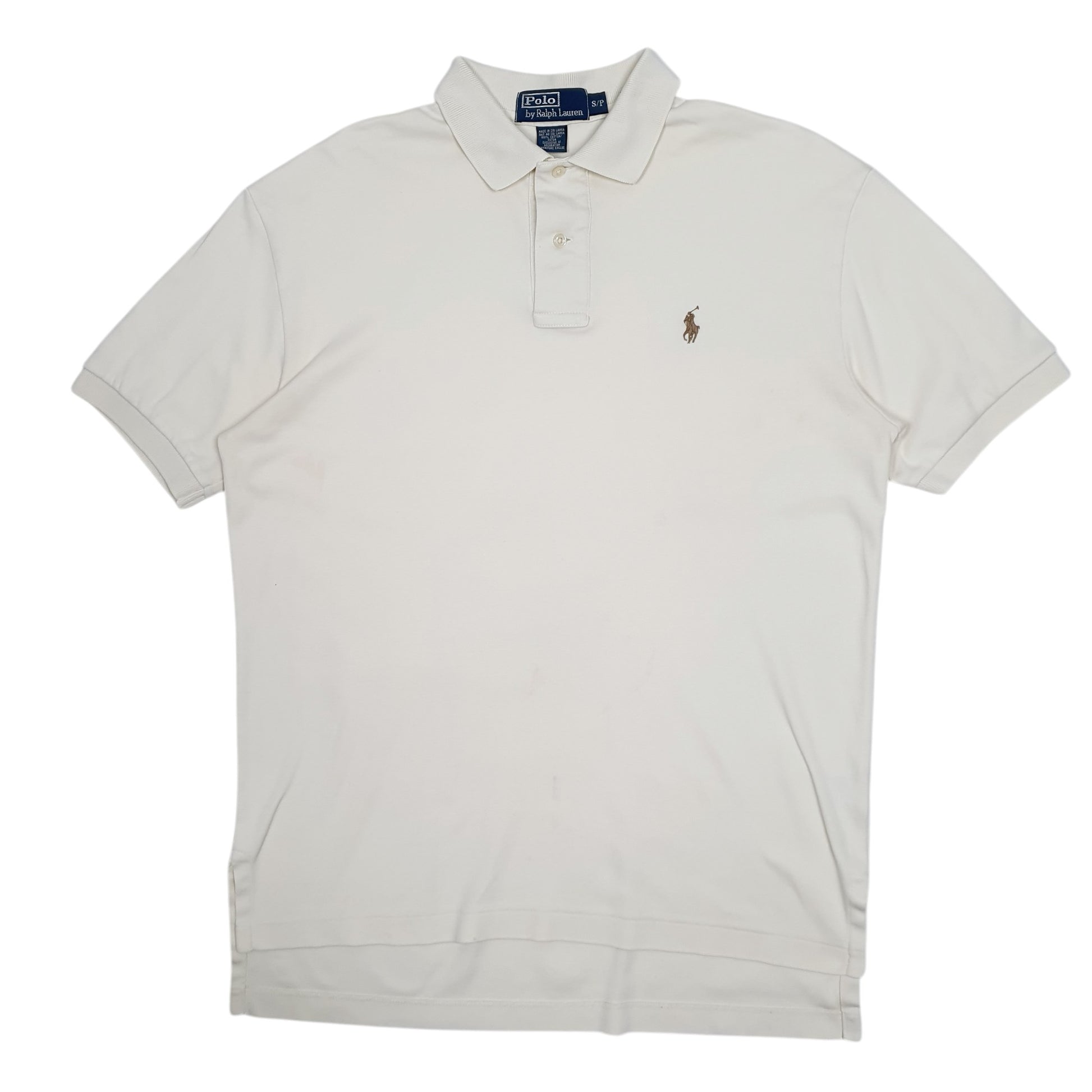 Mens Cream Polo Ralph Lauren  Short Sleeve Polo Shirt