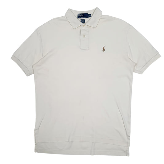Mens Cream Polo Ralph Lauren  Short Sleeve Polo Shirt