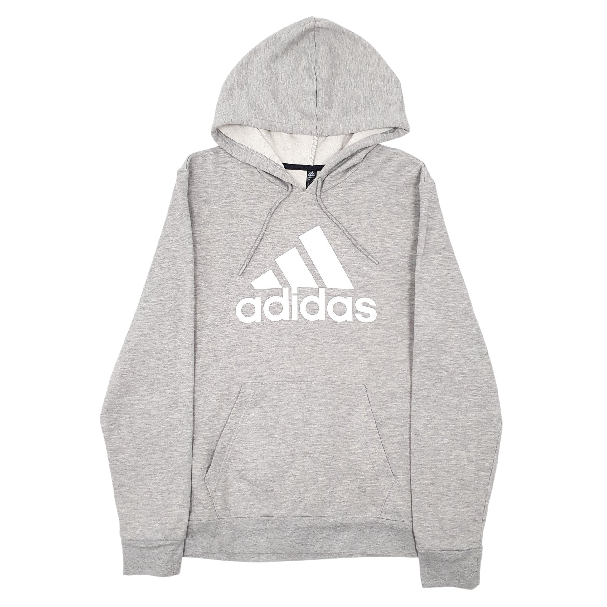 Womens Grey Adidas Golf Spellout Hoodie Jumper