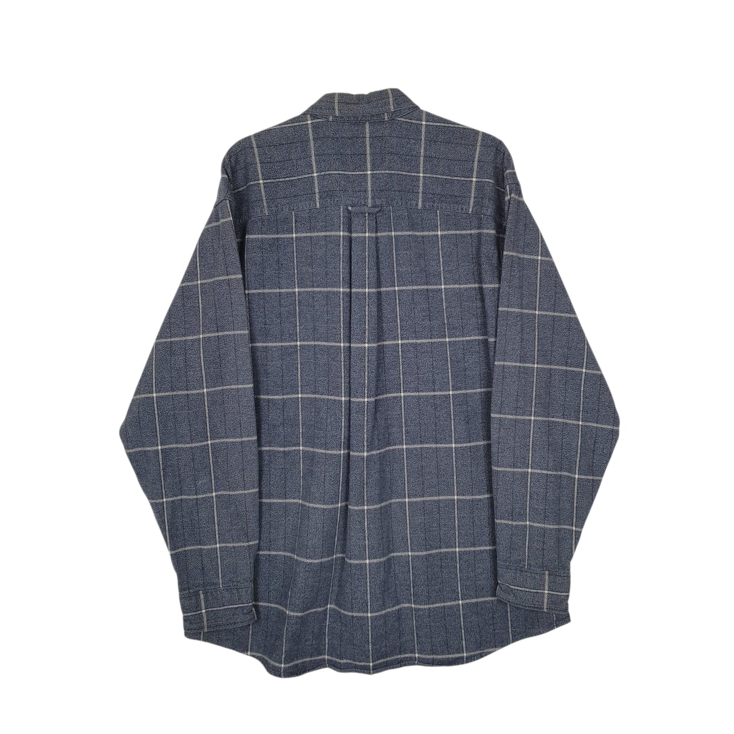 Mens Blue Woolrich Thick Flannel Chamois  Shirt
