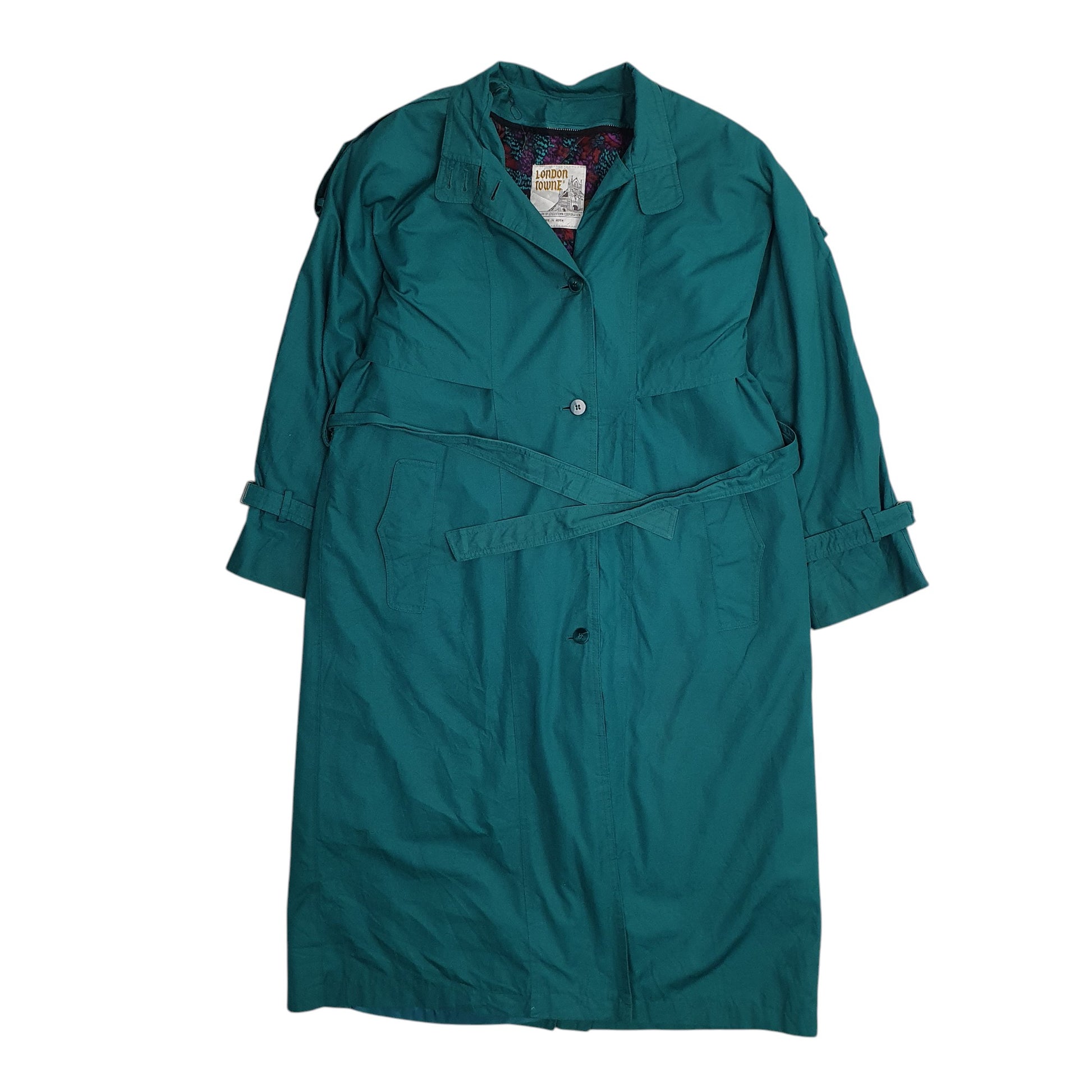 Womens Green London Fog   Coat