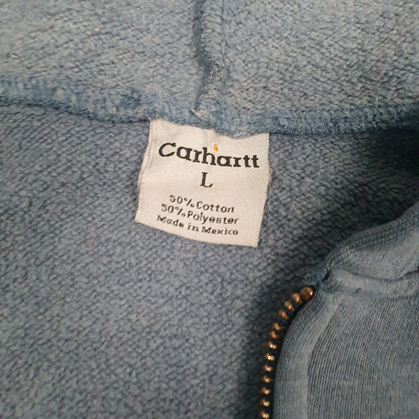 Mens Blue Carhartt  Full Zip Jumper