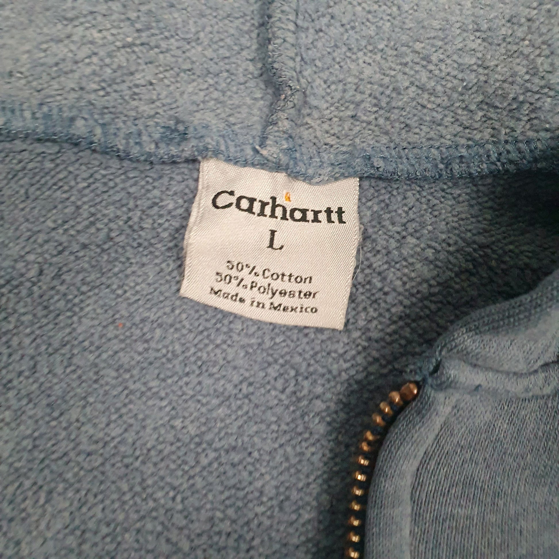 Mens Blue Carhartt  Full Zip Jumper