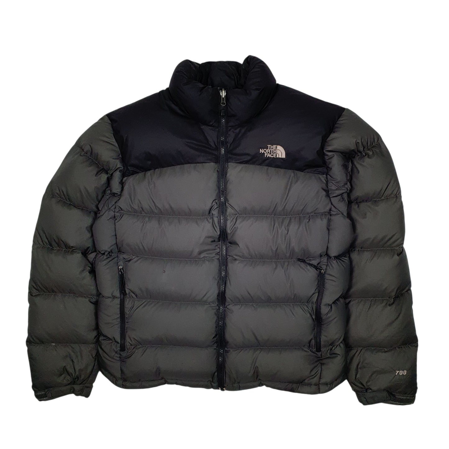 Mens Grey The North Face Nuptse  Coat