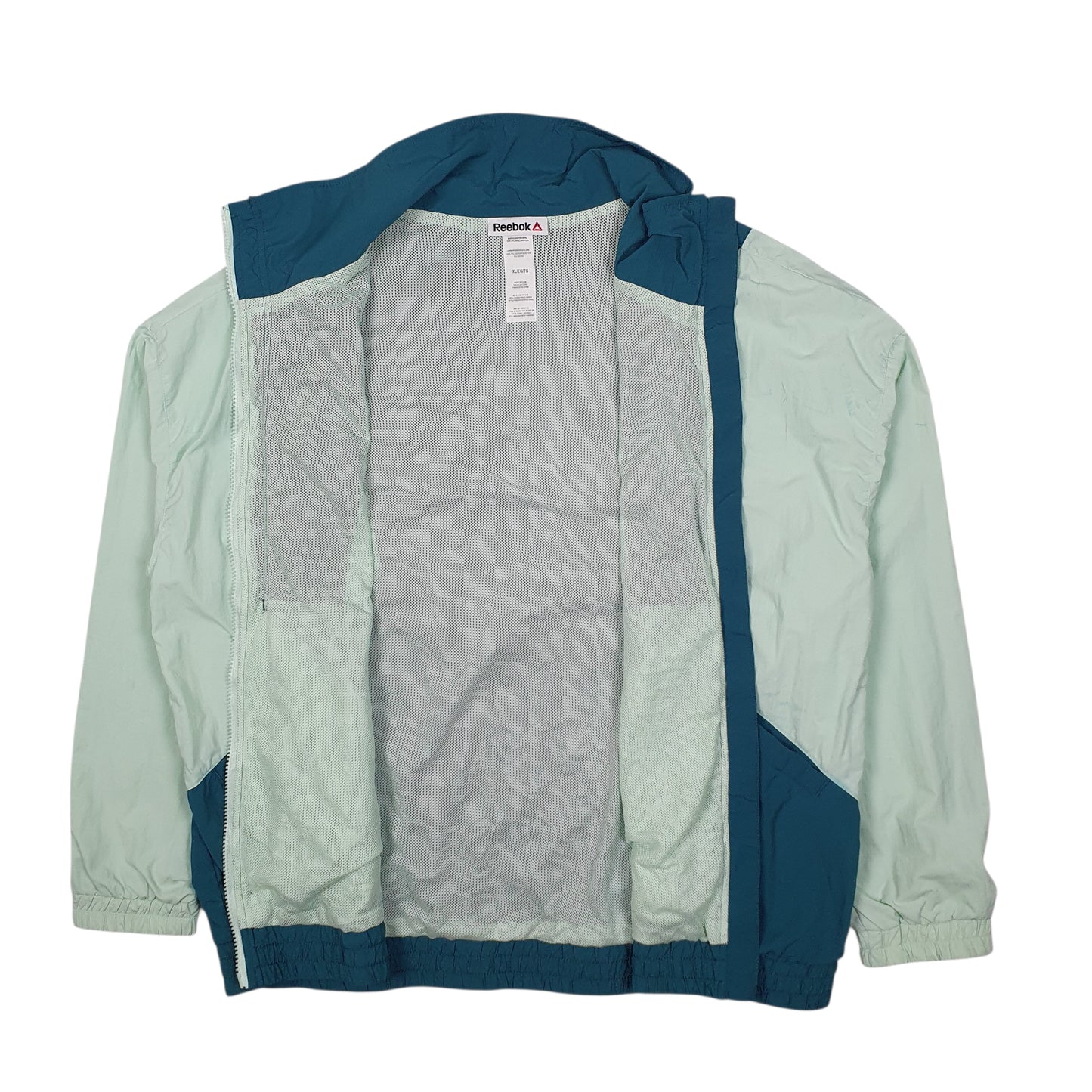 Womens Green Reebok Baggy Fit Hoodie Coat