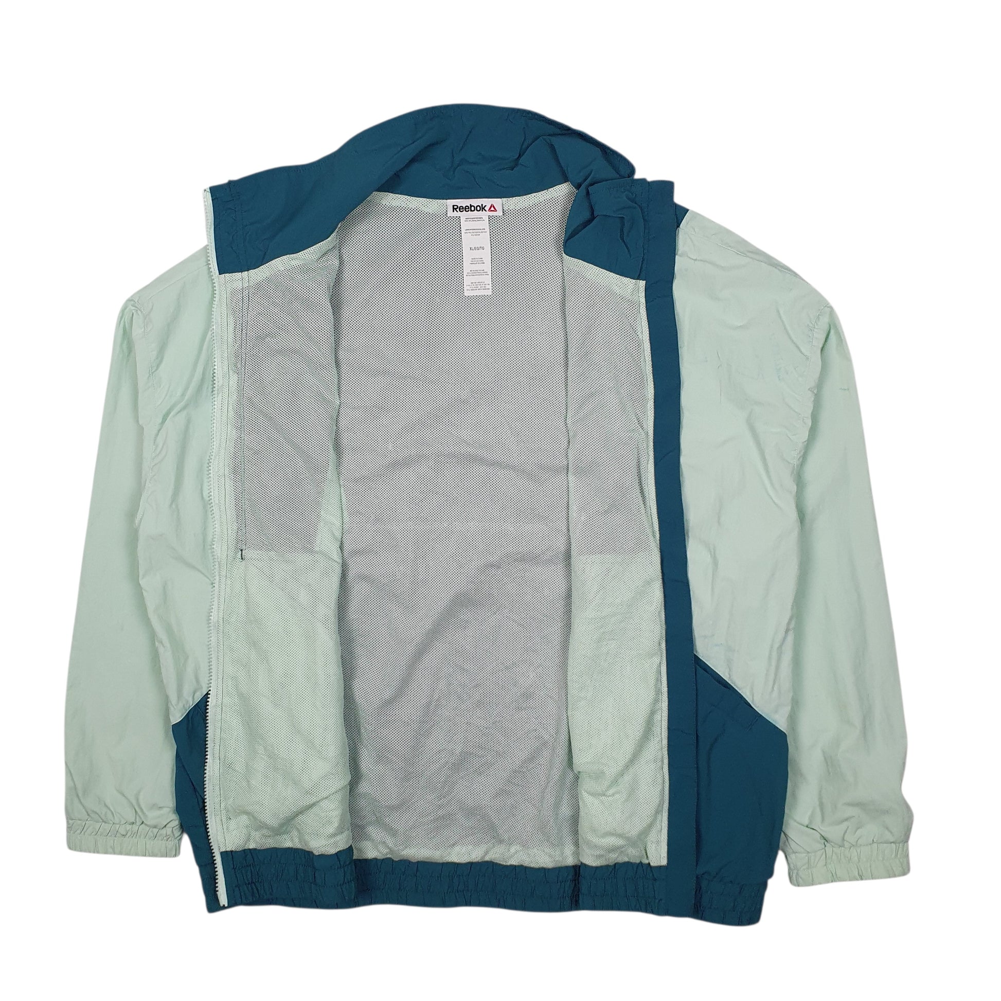 Womens Green Reebok Baggy Fit Hoodie Coat