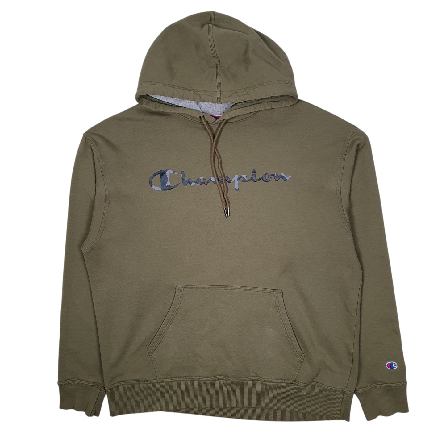 Mens Green Champion  Hoodie Jumper