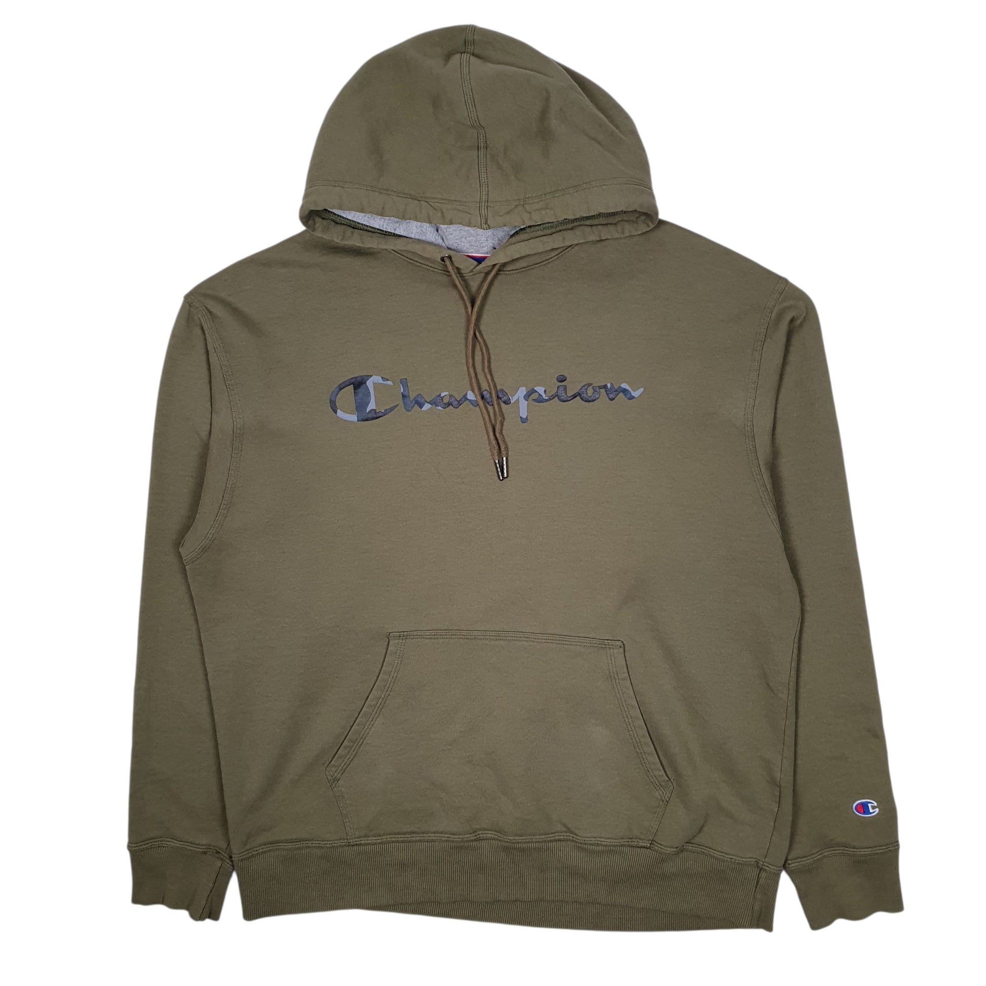 Mens Green Champion  Hoodie Jumper