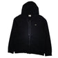 Mens Black Lacoste Hoodie Full Zip Jumper