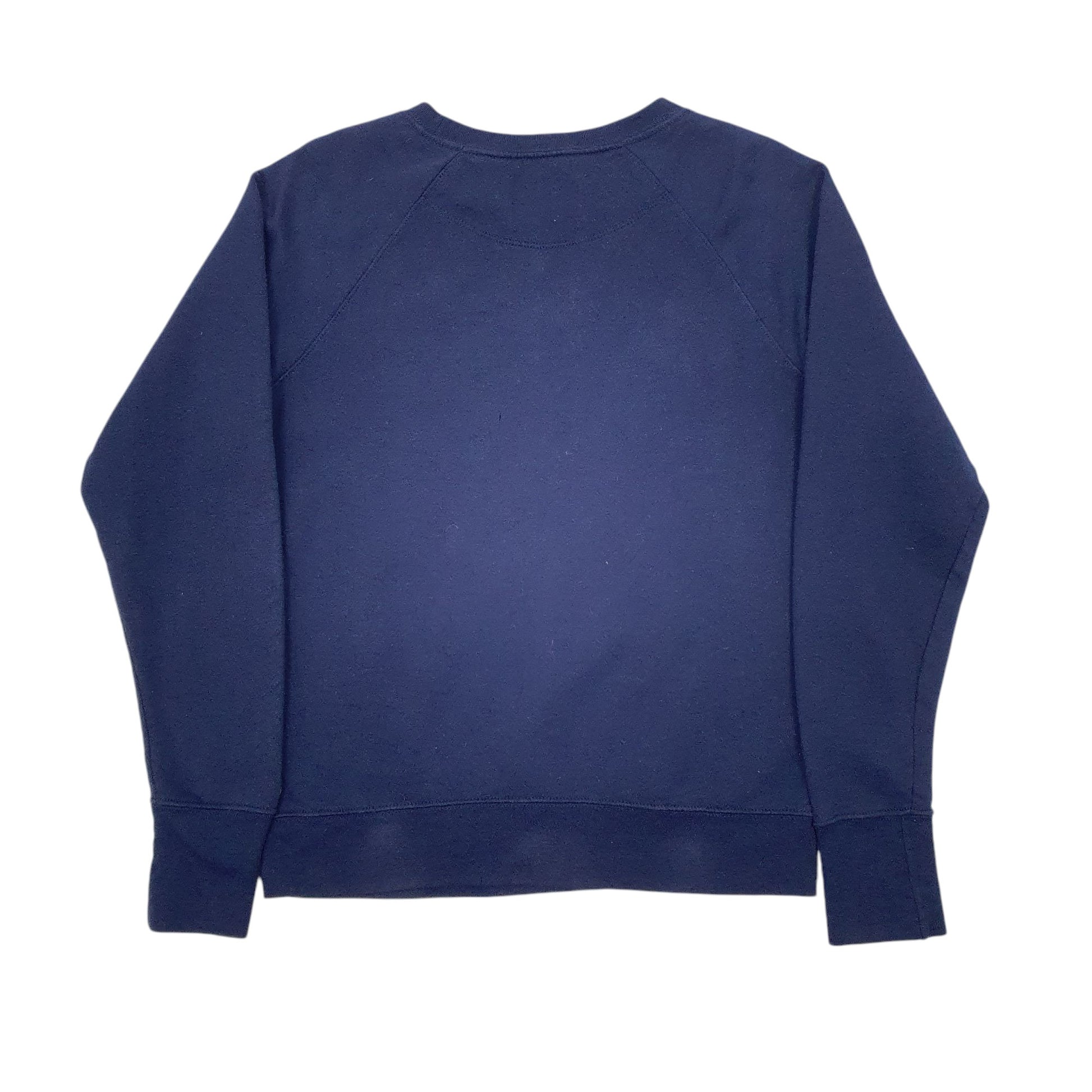 Womens Navy Champion Spellout Crewneck Jumper
