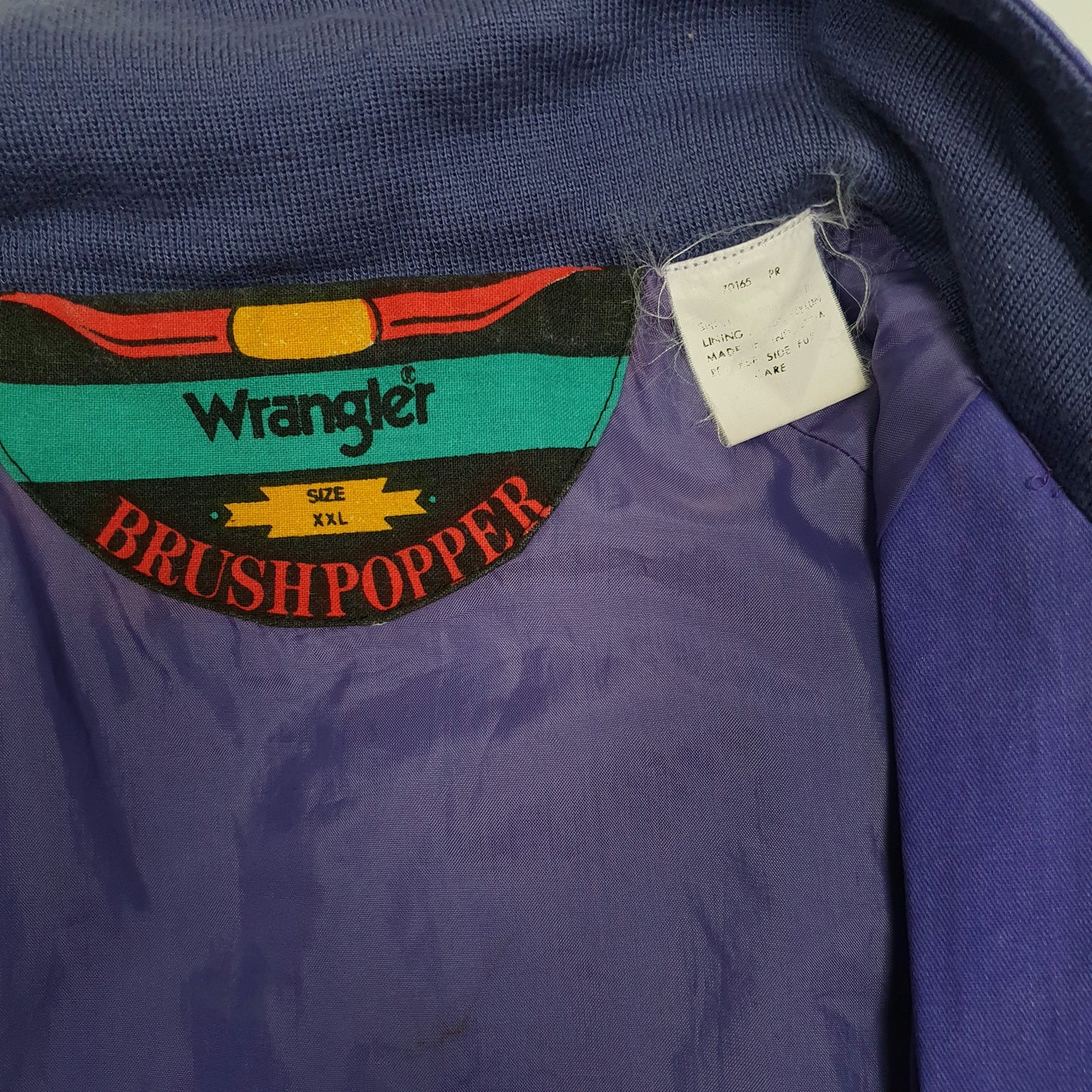 Mens Purple Wrangler Brushpopper Vintage 90s  Coat