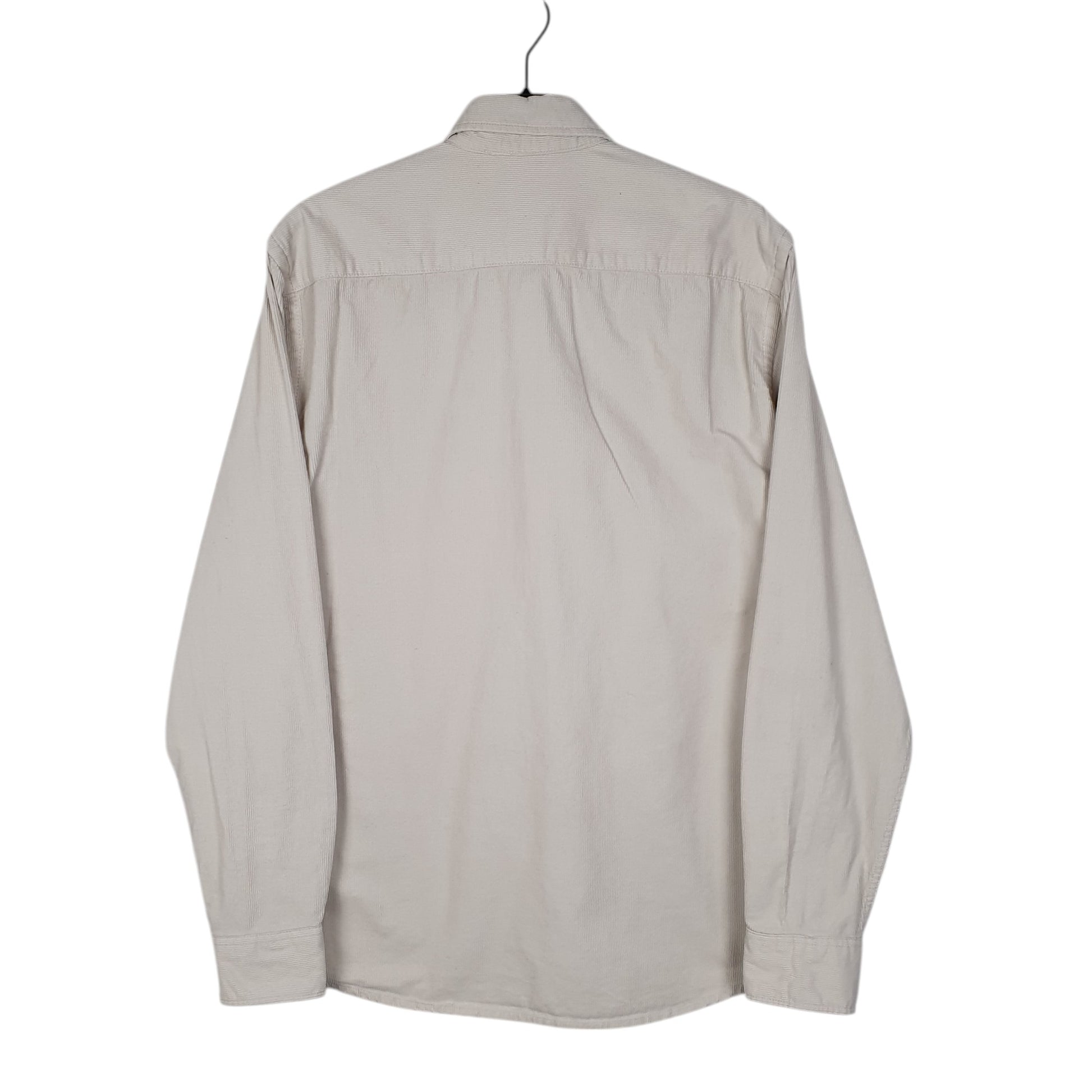Mens Cream H&M Corduroy  Shirt