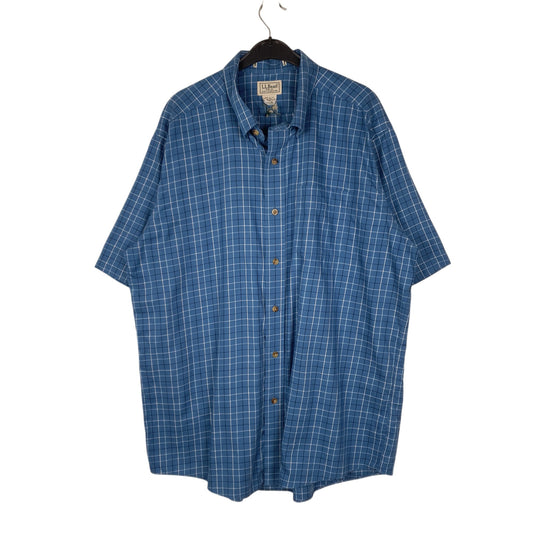 Mens Blue L.L.Bean  Short Sleeve Shirt