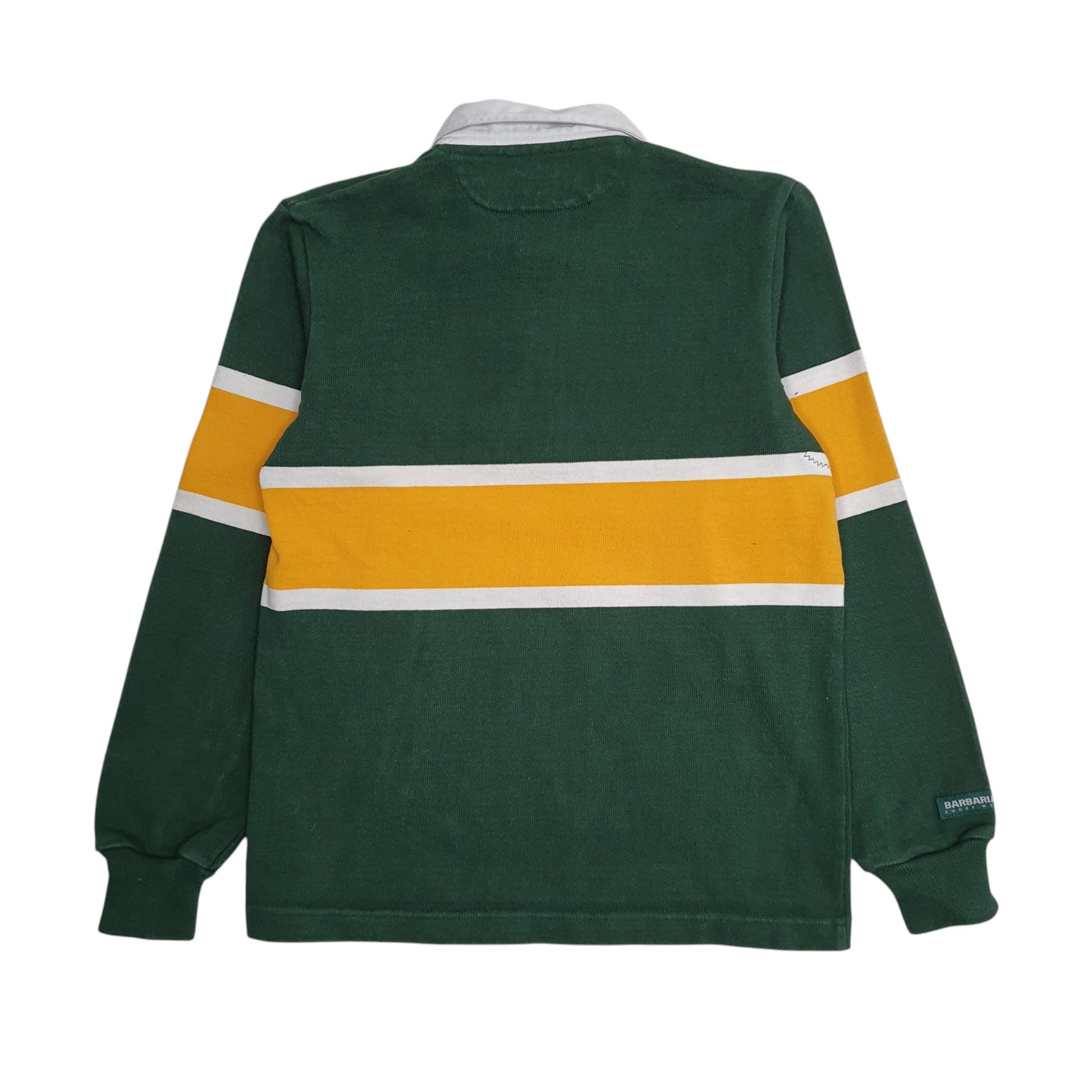 Womens Green Barbarian Rugby Hoodie Polo Shirt