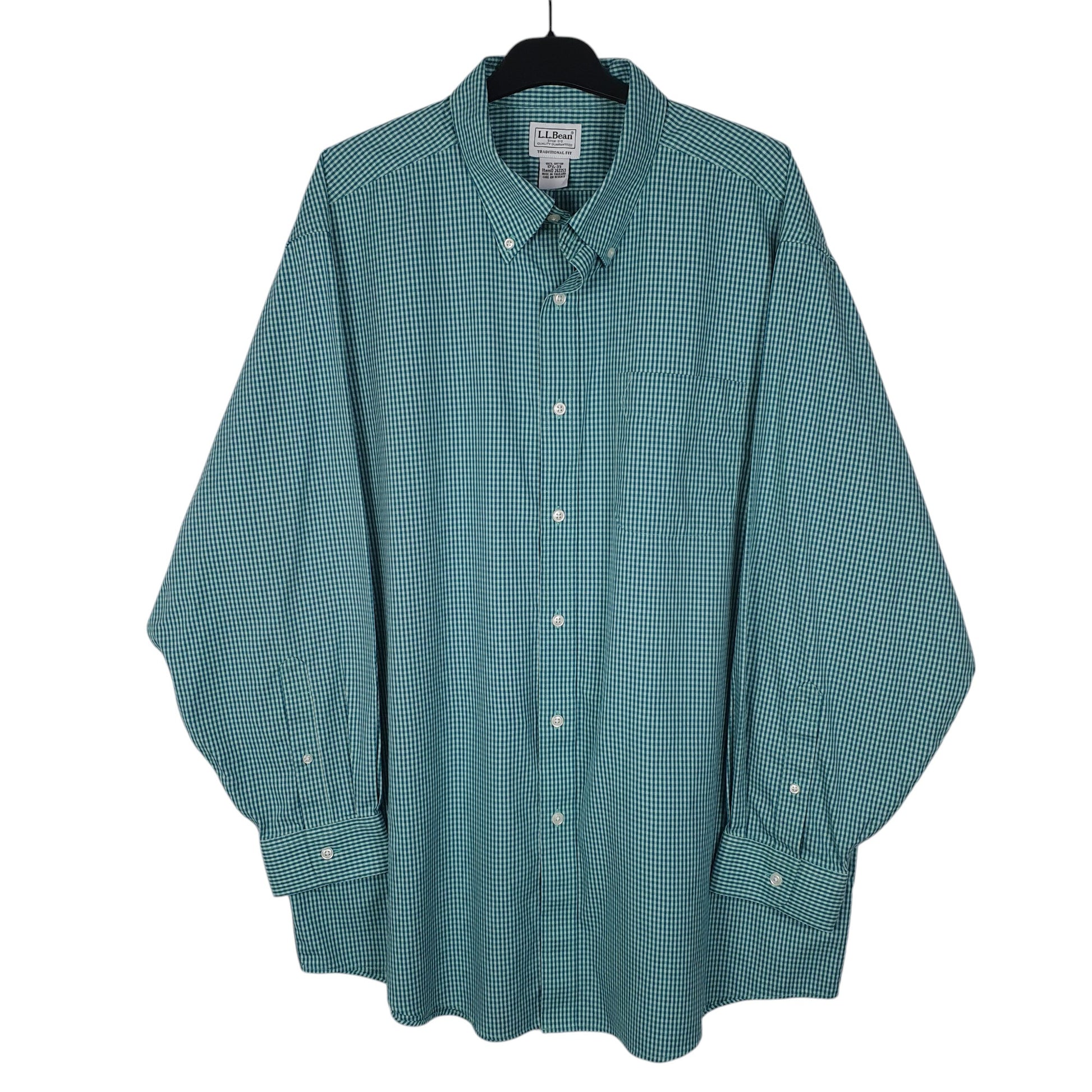 Mens Blue L.L.Bean  Long Sleeve Shirt