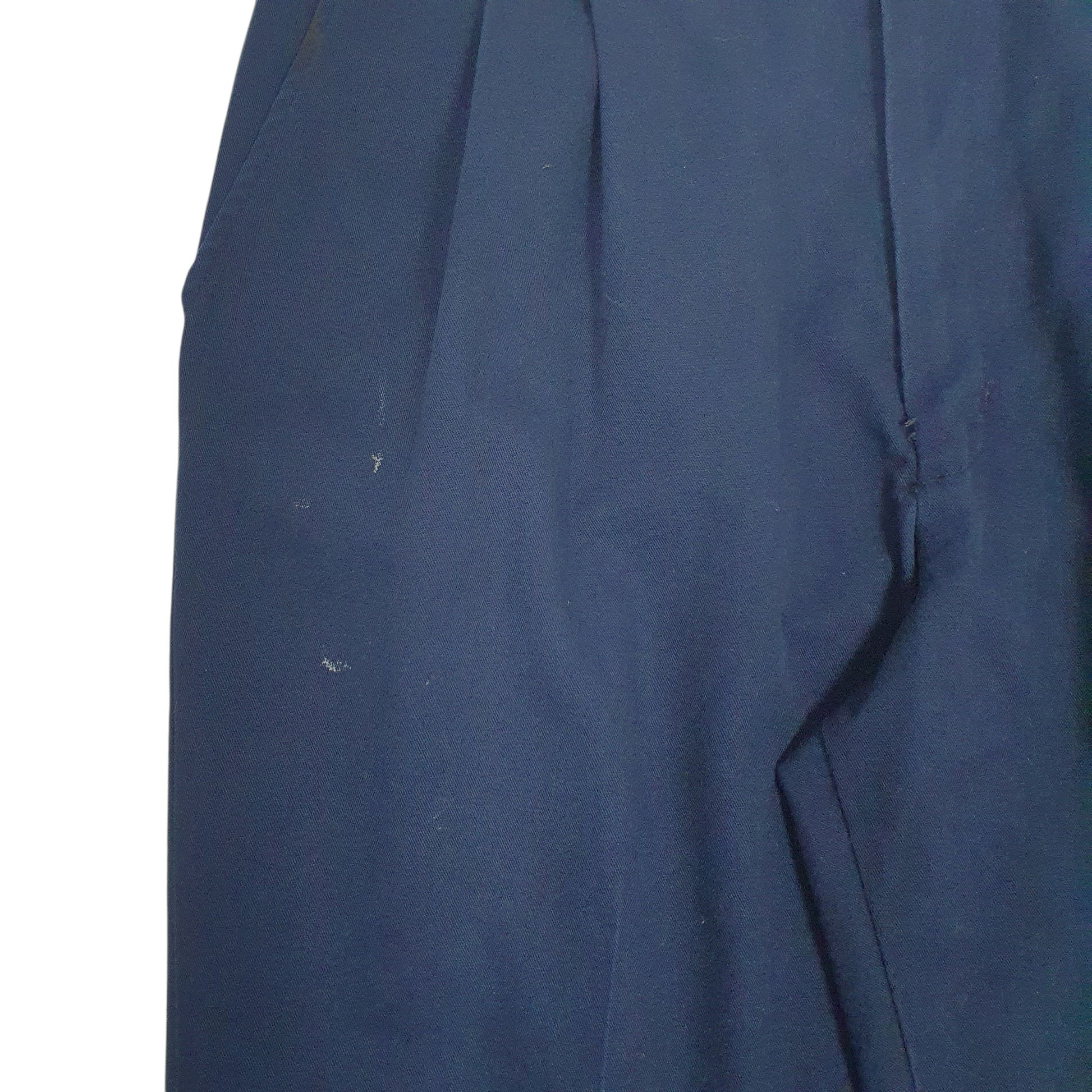 Mens Navy Red Kap Pleated  Trousers