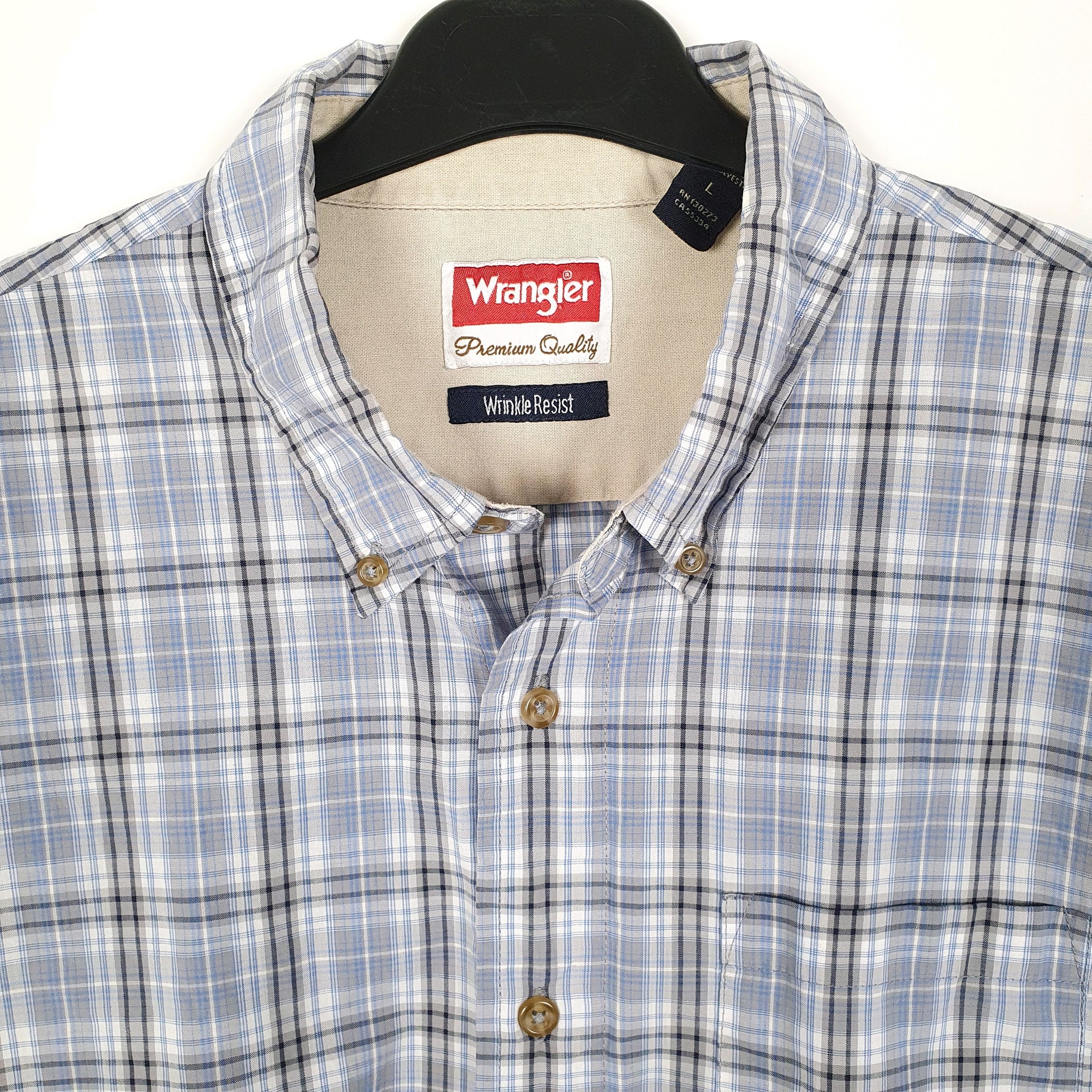 Mens Blue Wrangler   Shirt