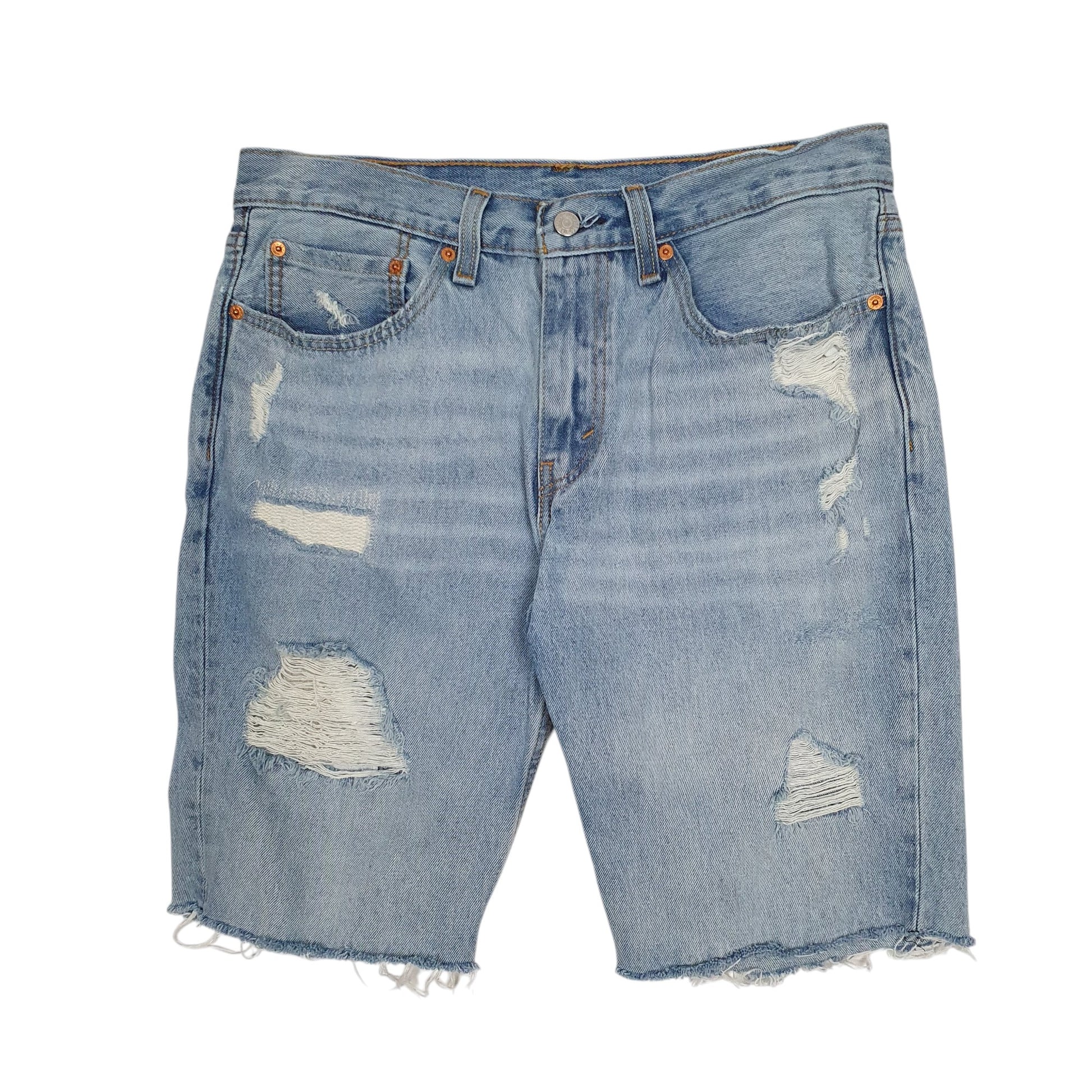 Mens Blue Levis 511 Slim Fit Denim Shorts