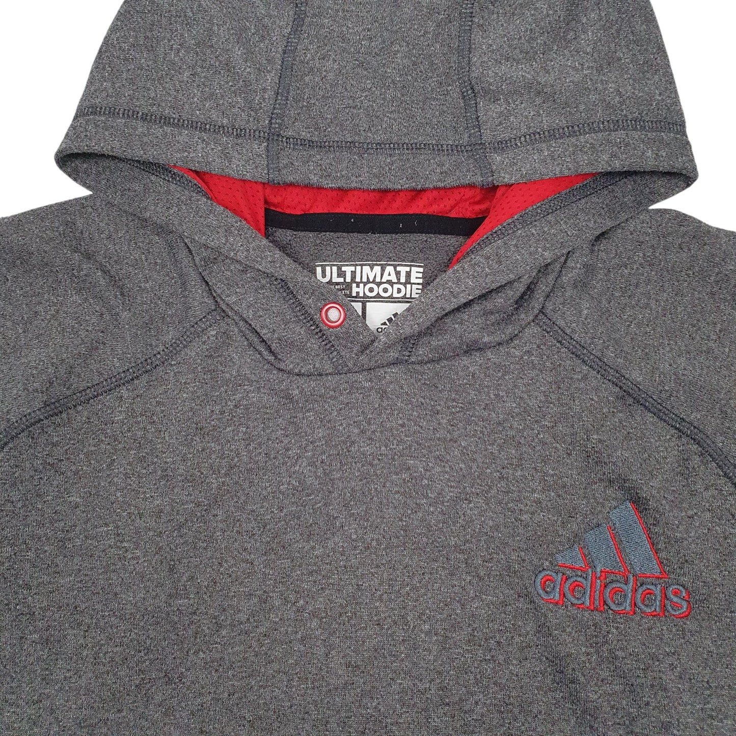 Womens Grey Adidas Climawarm Hoodie Jumper