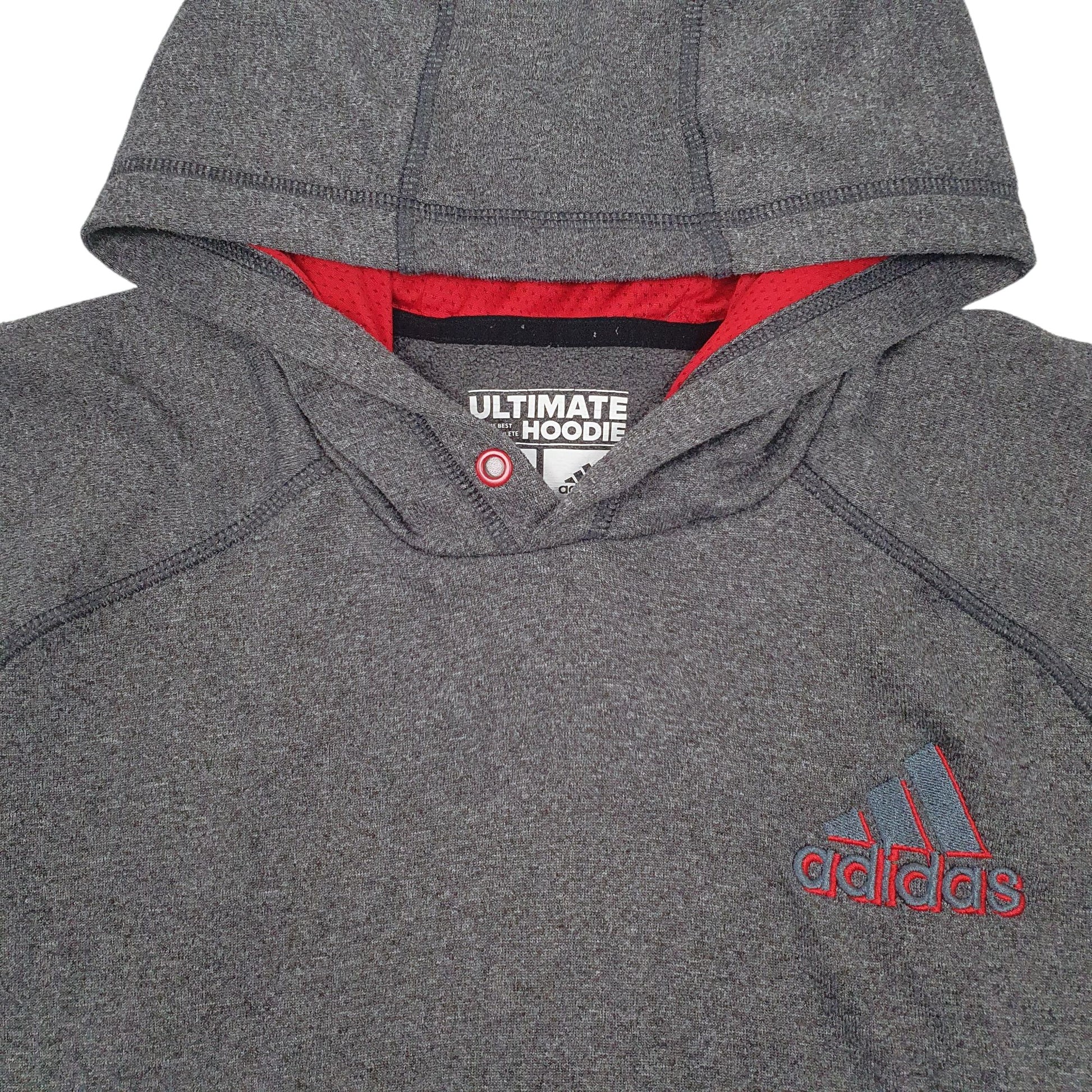Womens Grey Adidas Climawarm Hoodie Jumper