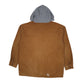 Mens Brown Wrangler Chore Hoodie Lightweight  Coat