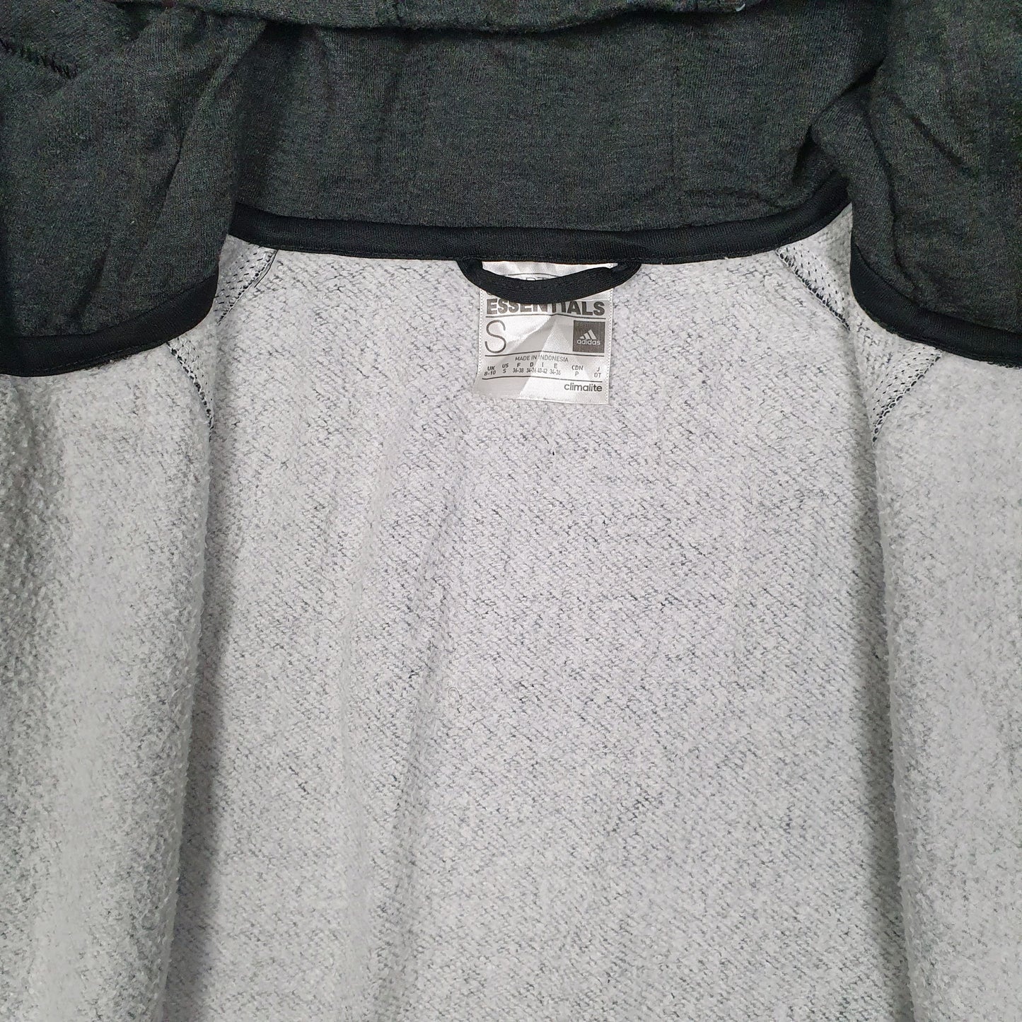 Womens Grey Adidas Climalite Hoodie Full Zip Jumper