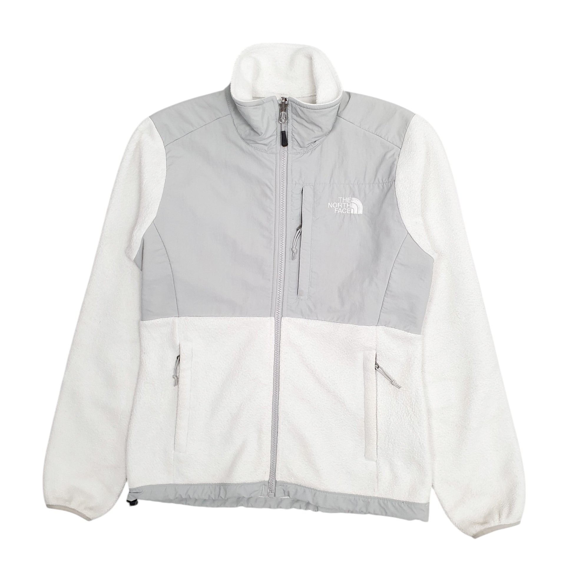 Womens White The North Face Denali Full Zip Jumper