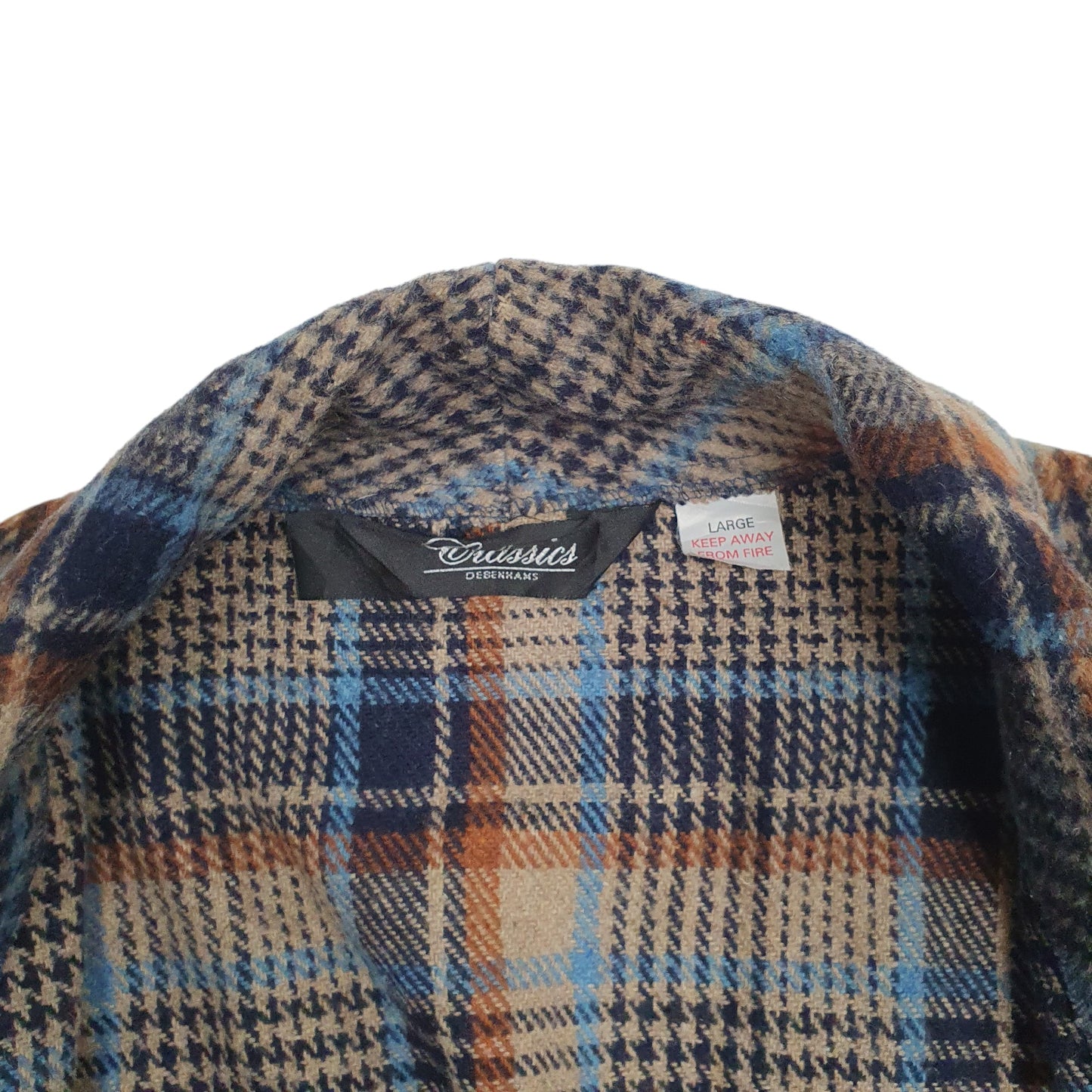 Mens Beige Debenhams Vintage 90s Smoking Jacket  Coat